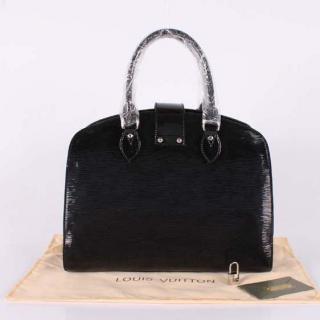 Imitation EPI Leather Black Ladies Handbag