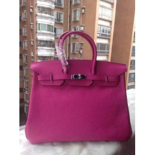 Imitation Hermes Birkin Togo Leather Bag Fushia