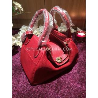 Imitation Hermes Lindy Red YT3767 Leather