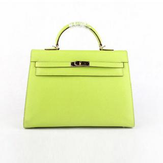 Imitation Hermes Original leather Green Ladies HK32