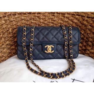 Imitation Hot Chanel Leather Classic Double Flap Shoulder Bag Black 2014