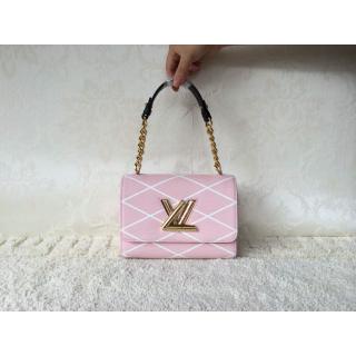 Imitation Louis Vuitton Epi Twist Lock Malletage Bag Pink Cruise 2015