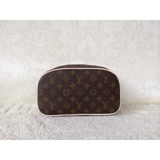 Imitation Louis Vuitton Monogram Canvas Zip Vanity Bag Gray