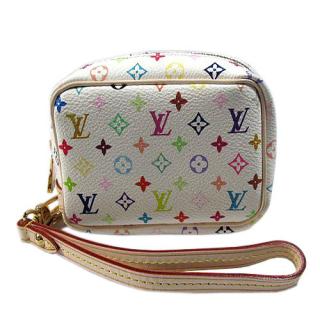 Imitation Louis Vuitton Monogram Multicolore White Wallet Canvas Price