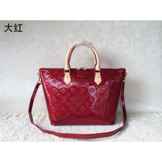 Imitation Louis Vuitton Montebello Monogram Vernis MM Bag Red