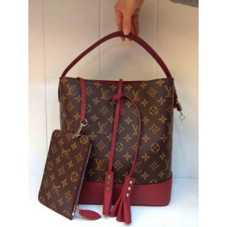 Imitation Louis Vuitton NN14 Monogram Noe Bag Earth/Red