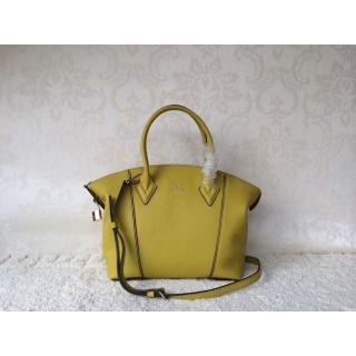 Imitation Louis Vuitton Soft Lockit PM Bag Yellow