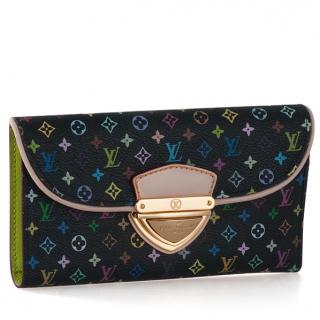 Imitation Monogram Multicolore Ladies YT6513 Cow Leather