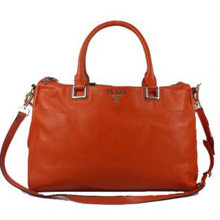 Imitation Prada Cow Leather Orange