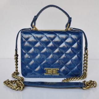 Knockoff 2015 New Chanel Blue Crocodile