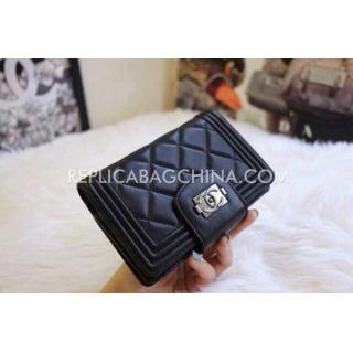 Knockoff Chanel YT8880 Black Calfskin