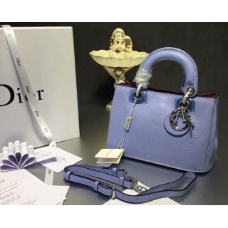 Knockoff Dior Calfskin Diorissimo Mini Bag Lilas/Fushia