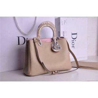 Knockoff Dior Calfskin Diorissimo Small Bag Camel/Pink