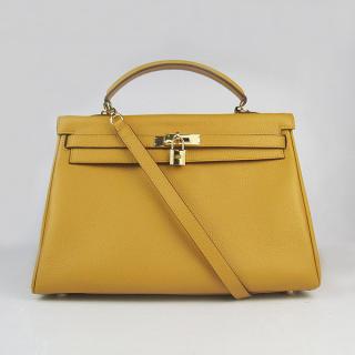 Knockoff Hermes Kelly 6308 YT1659 Yellow