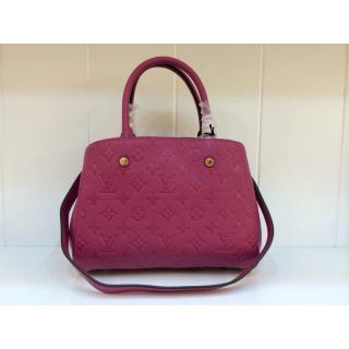 Knockoff Louis Vuitton Monogram Empreinte Montaigne BB Bag Fushia