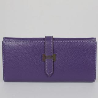 Knockoff Wallet Purple Lambskin