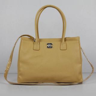 Luxury Chanel Classic bags 2way Apricot