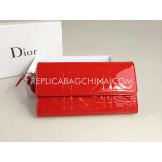 Luxury Dior Twist Wallet Red