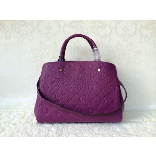 New Louis Vuitton Monogram Empreinte Montaigne MM Bag Purple UK