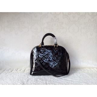 New Louis Vuitton Monogram Vernis Alma PM Bag M90061 Noir