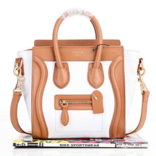 Replica Celine Ladies White Lambskin