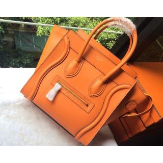 Replica Celine Luggage Mini Bag in Original Leather Earth