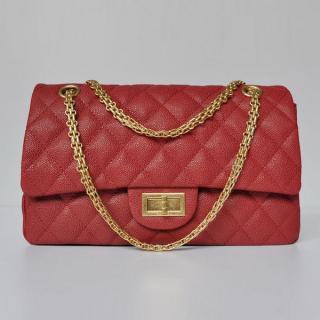 Replica Chanel Red Ladies Cow Leather