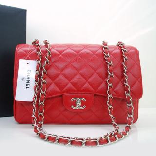 Replica Chanel Red Lambskin