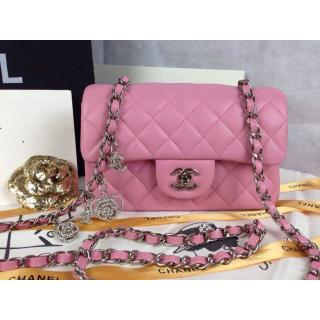 Replica Chanel Valentine Leather Double Flap Shoulder Bag Pink at USA