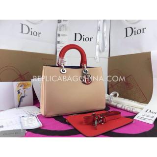 Replica Dior Diorissimo Khaki Leather YT4027