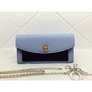 Replica Dior Twist Promenade Smooth Calfskin Pouch Chain Bag Blue