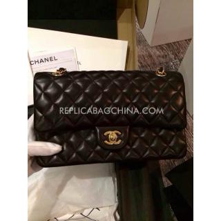 Replica Fashion Chanel Classic Flap YT5524 Black Calfskin