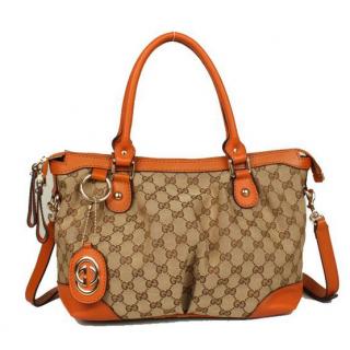 Replica Gucci Shoulder bags Canvas Orange 2way