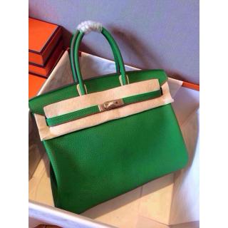 Replica Hermes Birkin Togo Leather Bag Green