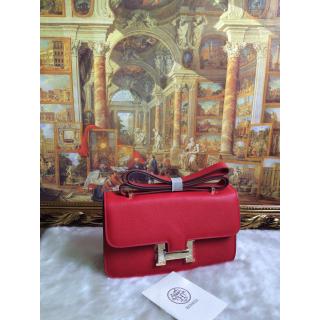 Replica Hermes Constance 28cm Elan Epsom Bag Red Togo Leather USA