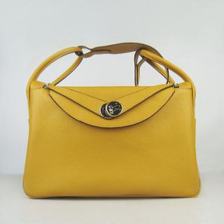 Replica Hermes Lindy Yellow 6208 Lambskin