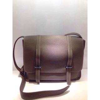 Replica Hermes Steven 34cm Men's Bag Brown