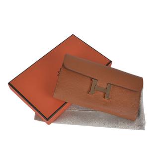 Replica Hermes Wallet H6023 Coffee Ladies