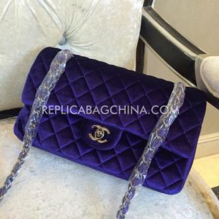 Replica High Quality Chanel Classic Flap Blue