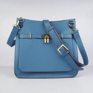 Replica Jypsiere Blue Cross Body Bag Cow Leather