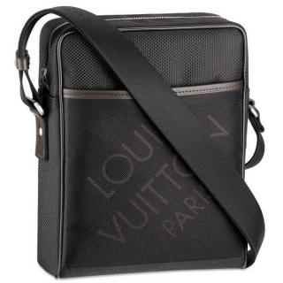 Replica Louis Vuitton Damier Geant Unisex Cross Body Bag Black