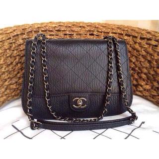 Replica Luxury Chanel Quilted Leather with 3 Layer Flap Shoulder Bag Black