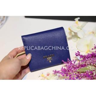 Replica Prada Purse Blue Calfskin