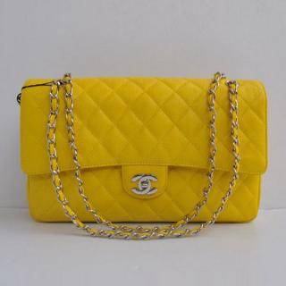 Replica Top Classic Flap bags 1113 Yellow Cross Body Bag Sale