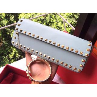 Replica Valentino Rockstud Clutch Baby Blue