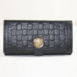 Replica Wallet Black Cow Leather