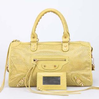 Top Balenciaga Yellow YT1805 Cow Leather