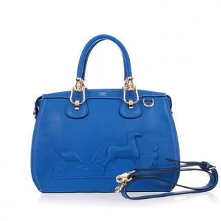 Top Hermes Original leather Blue Ladies 60669