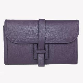 Top Hermes Wallet Purple Ladies H1528