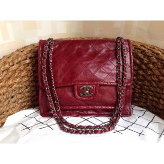 Top Replica Chanel Quilted Leather Stitch Classic Flap Shoulder Bag Date Red